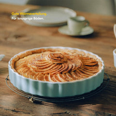 KIVY Keramični pekač za pito in quiche 28 cm bel