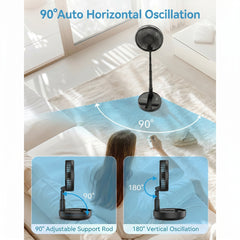 PRIMEVOLVE Rotacijski polnilni USB ventilator